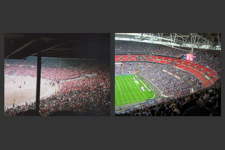 Wembley Stadium 1991 and 2007